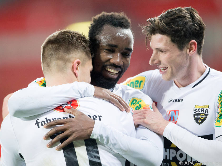 Die Altach-Spieler wollen wieder jubeln Die Altach-Spieler wollen wieder jubeln