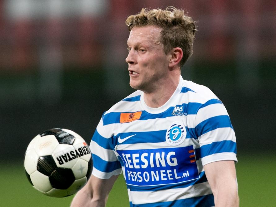 Andrew Driver controleert de bal tijdens het competitieduel Jong FC Utrecht - De Graafschap (30-01-2017). Andrew Driver controleert de bal tijdens het competitieduel Jong FC Utrecht - De Graafschap (30-01-2017).