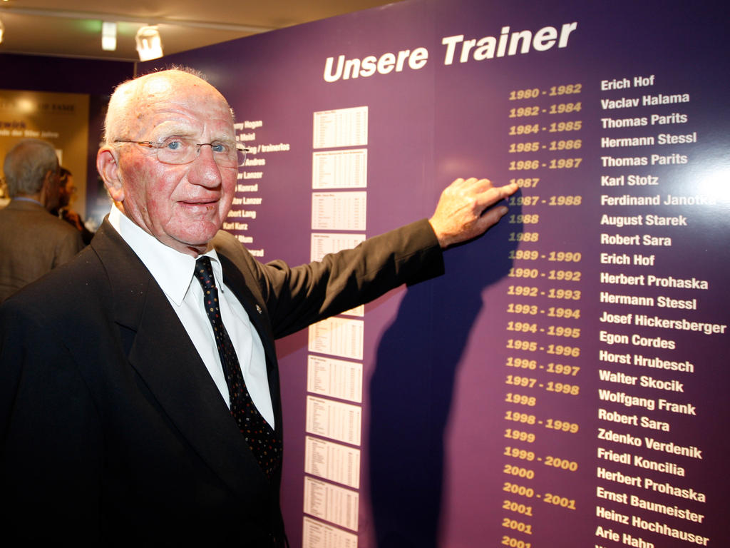Karl Stotz gehört zu den großen Legenden von Austria und ÖFB Karl Stotz gehört zu den großen Legenden von Austria und ÖFB