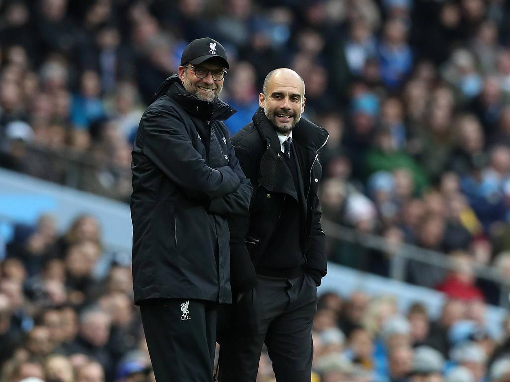 Guardiola y Klopp se conocen de la Bundesliga. (Foto: Getty) Guardiola y Klopp se conocen de la Bundesliga. (Foto: Getty)