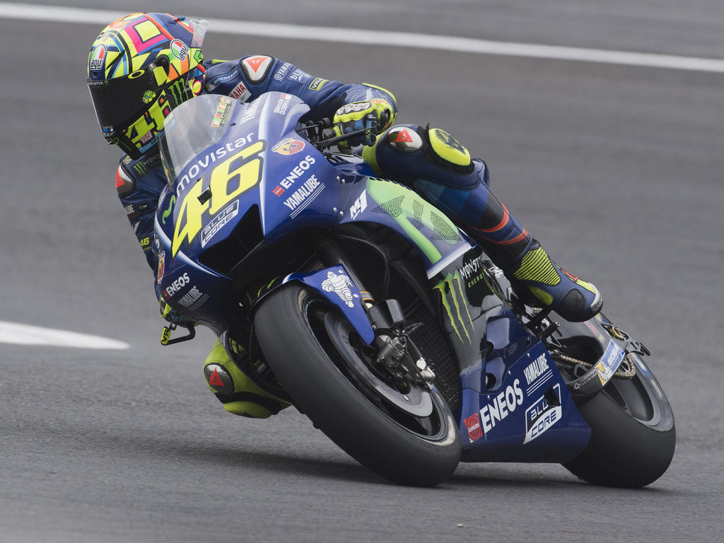 Valentino Rossi war mit seinen Reifen im Qualifying nicht zufrieden Valentino Rossi war mit seinen Reifen im Qualifying nicht zufrieden