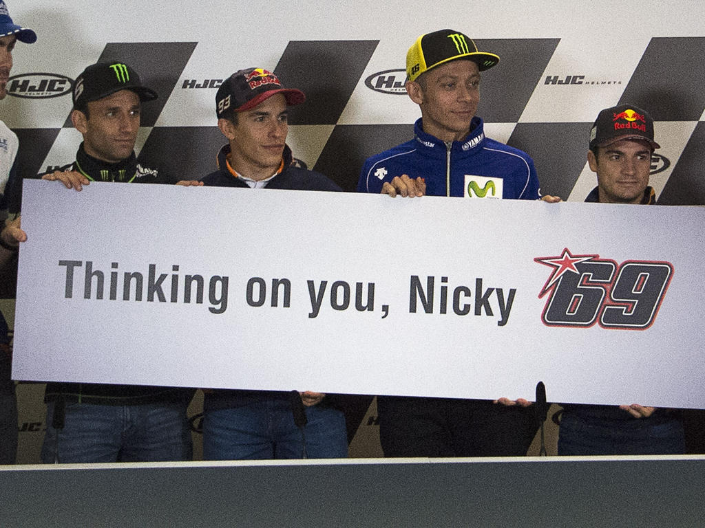 Das Fahrerlager ist in Gedanken bei Nicky Hayden Das Fahrerlager ist in Gedanken bei Nicky Hayden