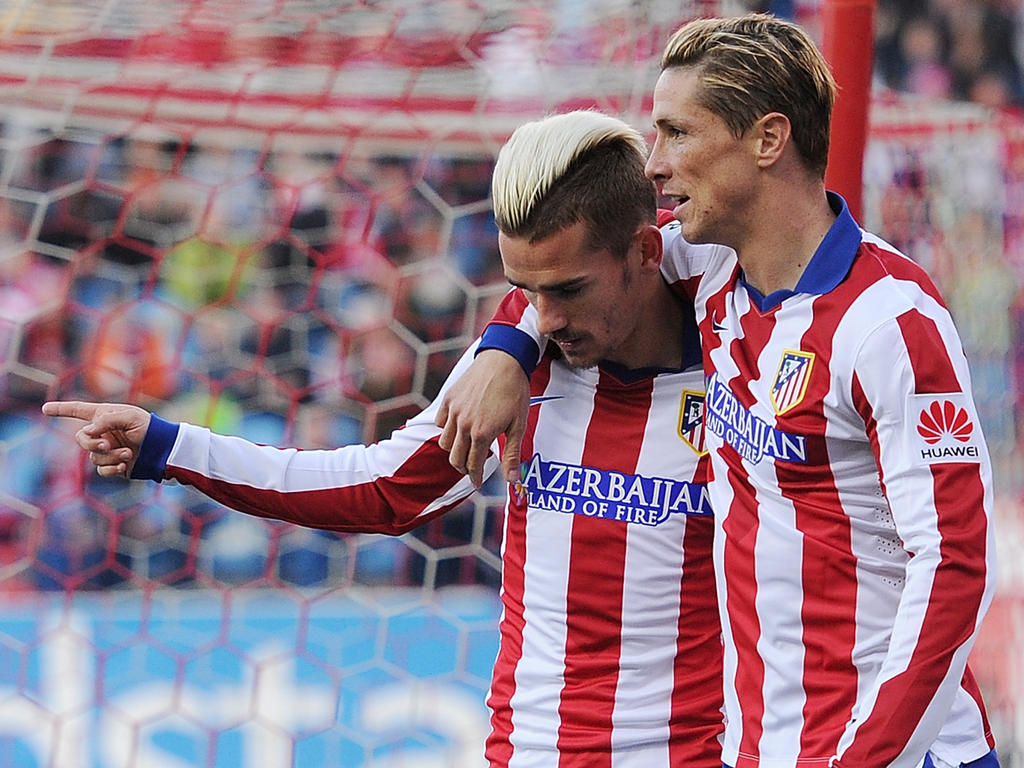 Griezmann and Fernando Torres Griezmann and Fernando Torres