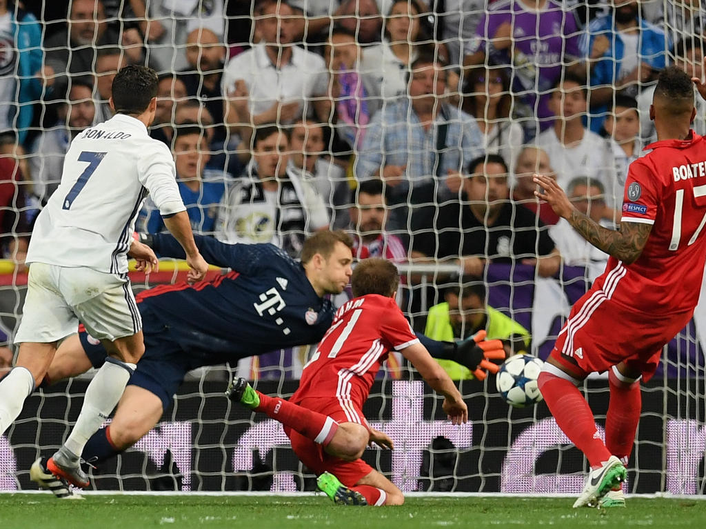 Ronaldo anotó en Bernabéu frente al Bayern sus goles 99, 100 y 101. (Foto: Getty) Ronaldo anotó en Bernabéu frente al Bayern sus goles 99, 100 y 101. (Foto: Getty)