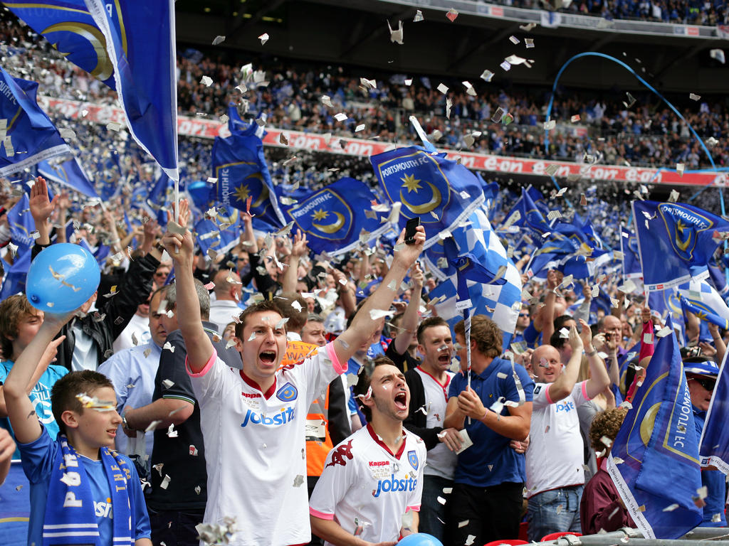 Die Fans des Portsmouth Football Club haben endlich wieder Grund zur Freude Die Fans des Portsmouth Football Club haben endlich wieder Grund zur Freude