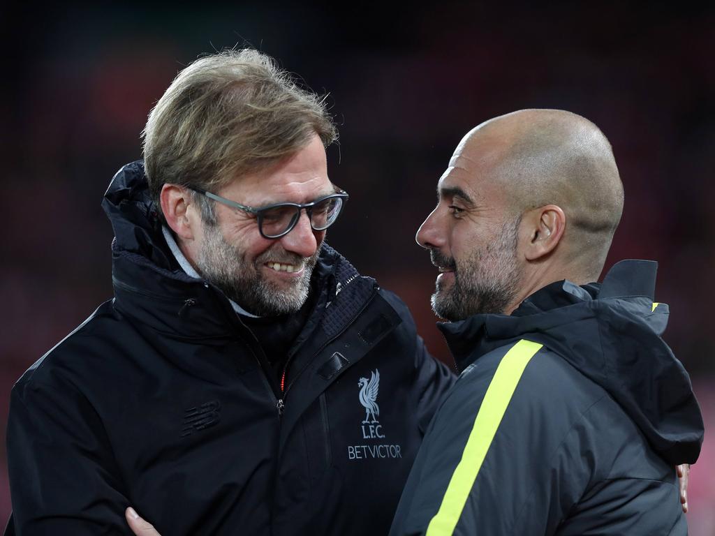 Für Jürgen Klopp und Pep Guardiola ist die Begegnung richtungsweisend Für Jürgen Klopp und Pep Guardiola ist die Begegnung richtungsweisend