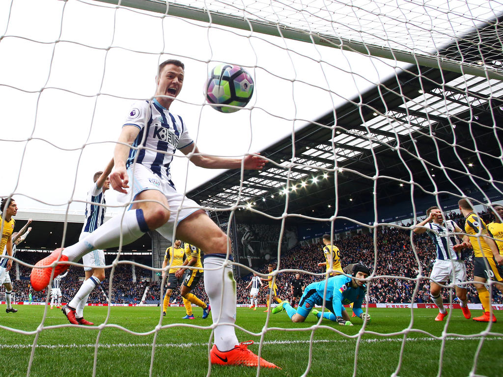 Extase bei West Bromwich nach dem Führungstreffer gegen Arsenal Extase bei West Bromwich nach dem Führungstreffer gegen Arsenal