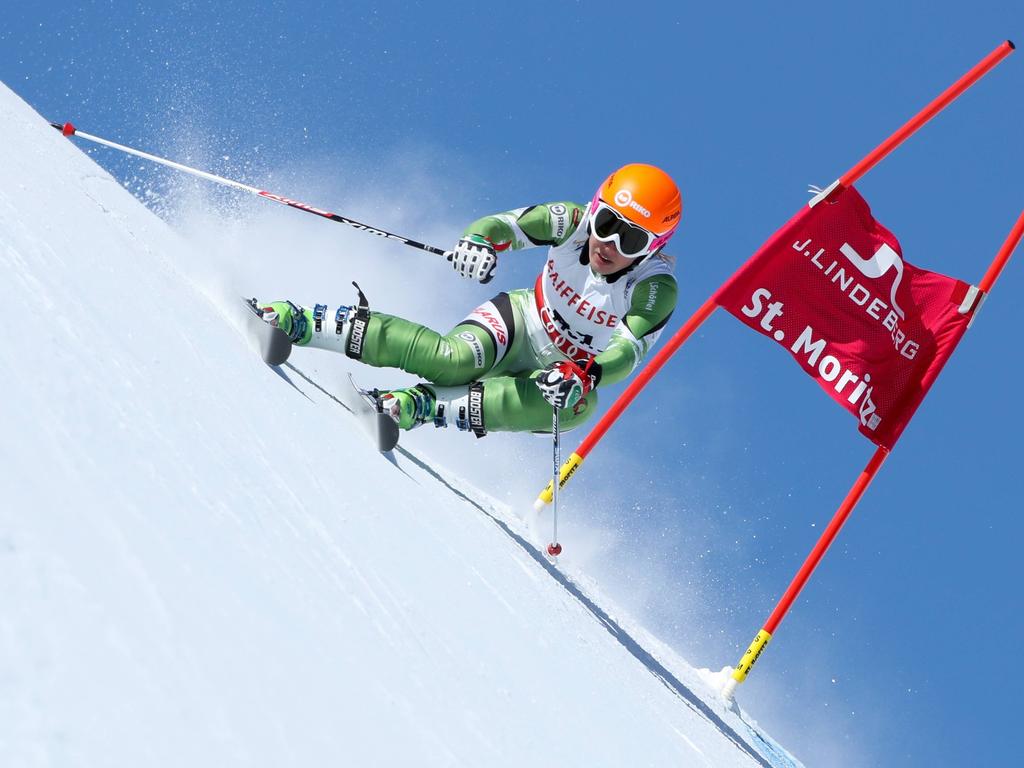 Maria Shkanova hat die Slalom-Qualifikation gewonnen Maria Shkanova hat die Slalom-Qualifikation gewonnen