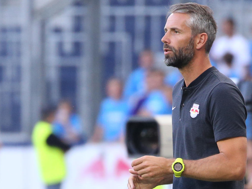 Salzburgs Trainer Marco Rose fordert einen Zu-Null-Sieg Salzburgs Trainer Marco Rose fordert einen Zu-Null-Sieg