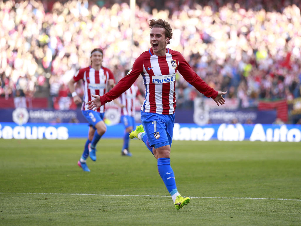 Griezmann marcó un golazo de tiro libre directo. (Foto: Getty) Griezmann marcó un golazo de tiro libre directo. (Foto: Getty)
