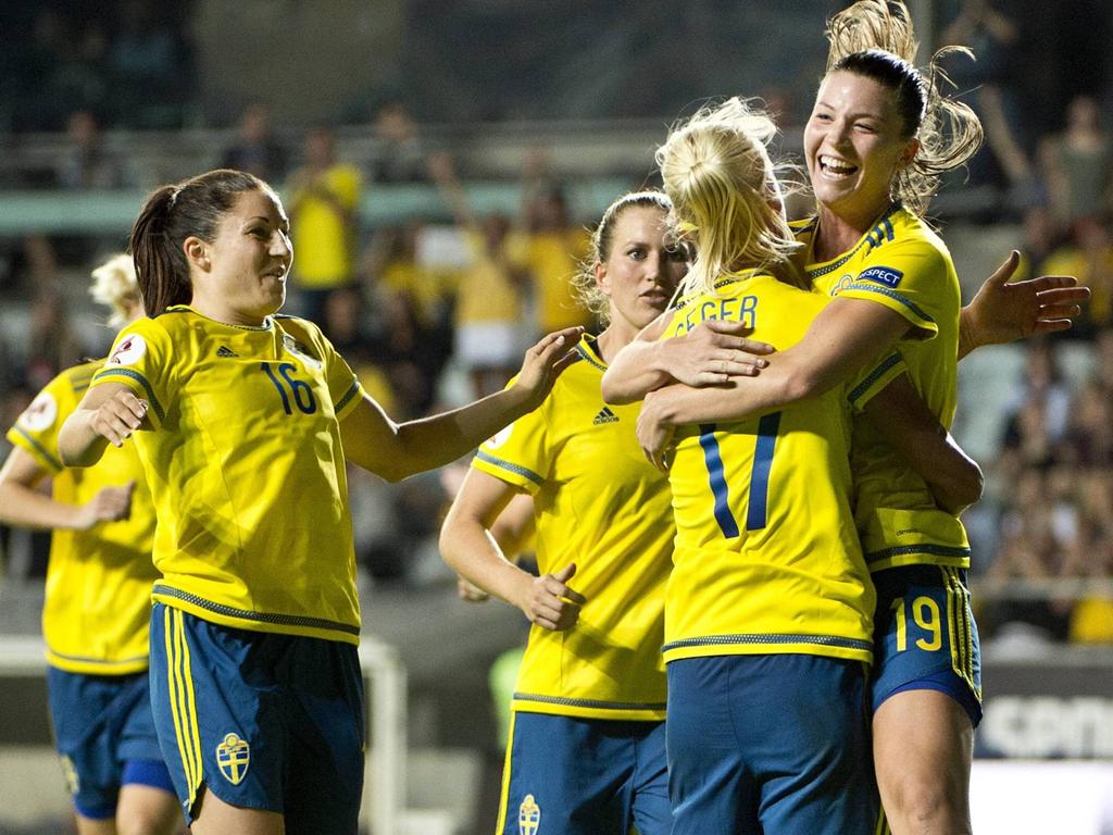 Schwedens Fußballerinnen wollen auch gegen Deutschland jubeln Schwedens Fußballerinnen wollen auch gegen Deutschland jubeln