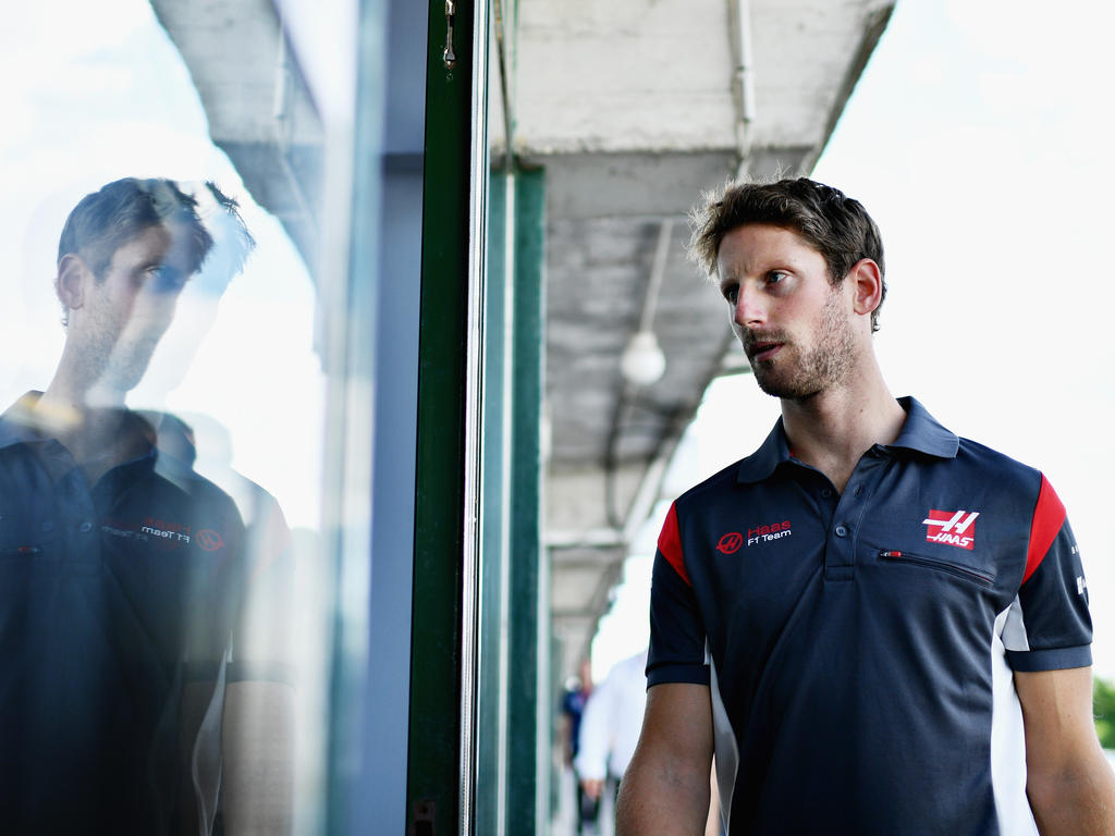 Gibt im Rennen Vollgas: Haas-Pilot Romain Grosjean Gibt im Rennen Vollgas: Haas-Pilot Romain Grosjean