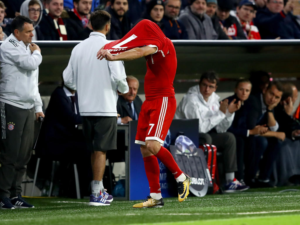 Franck Ribéry war nicht glücklich über seine Auswechslung Franck Ribéry war nicht glücklich über seine Auswechslung