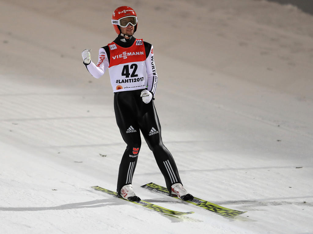 Markus Eisenbichler ist in der Qualifikation auf Platz drei gesprungen Markus Eisenbichler ist in der Qualifikation auf Platz drei gesprungen