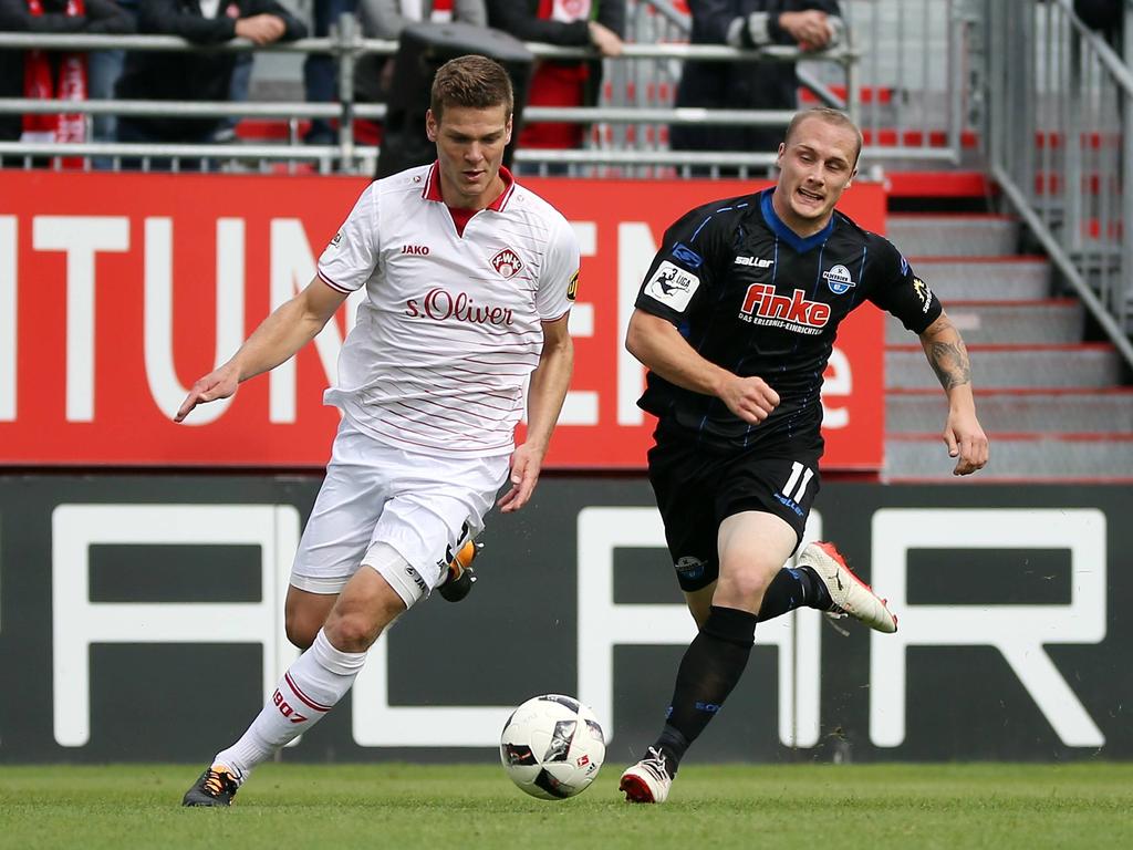 Sven Michel (r.) und der SC Paderborn gewinnen Spektakel in Würzburg Sven Michel (r.) und der SC Paderborn gewinnen Spektakel in Würzburg