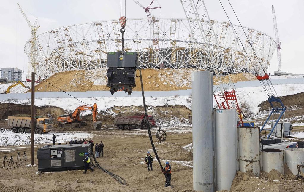 Las obras siguen para tenerlo todo listo en 2018. (Foto: Imago) Las obras siguen para tenerlo todo listo en 2018. (Foto: Imago)