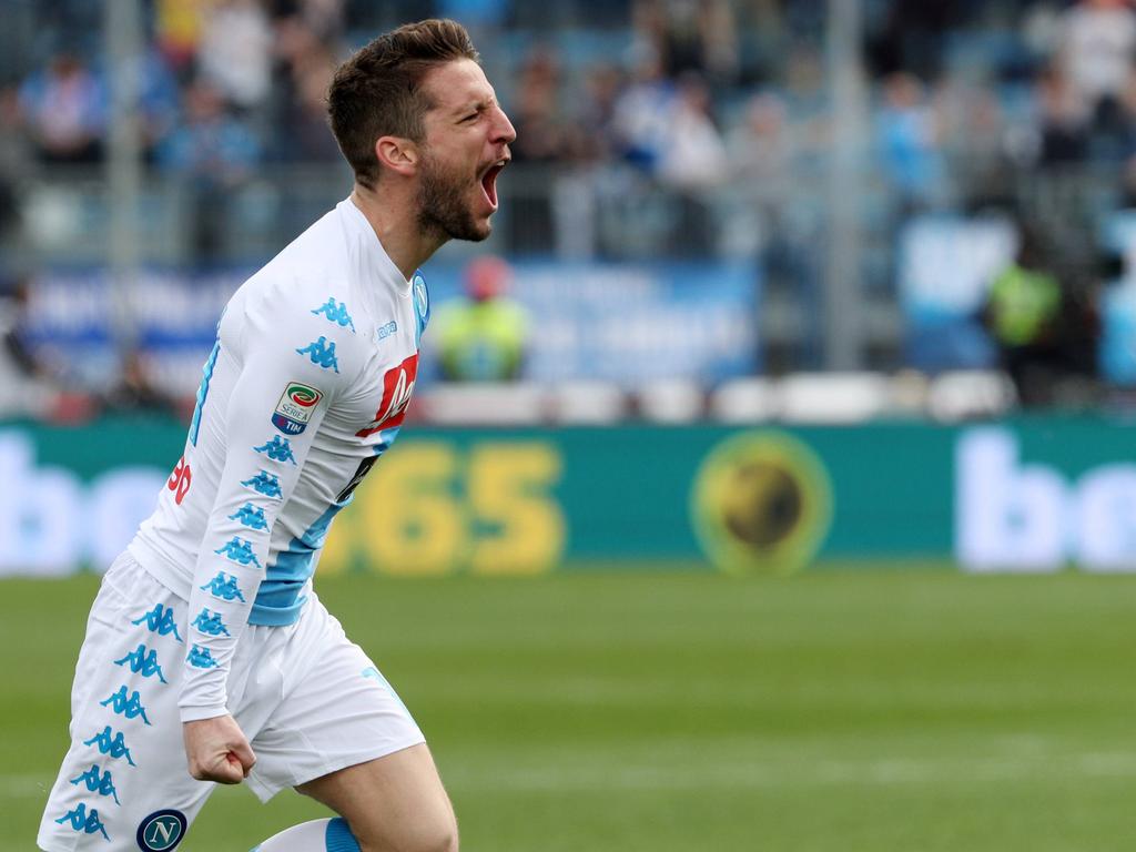 El belga Dries Mertens convirtió hoy su gol número 20 en la Serie A. (Foto: Imago) El belga Dries Mertens convirtió hoy su gol número 20 en la Serie A. (Foto: Imago)