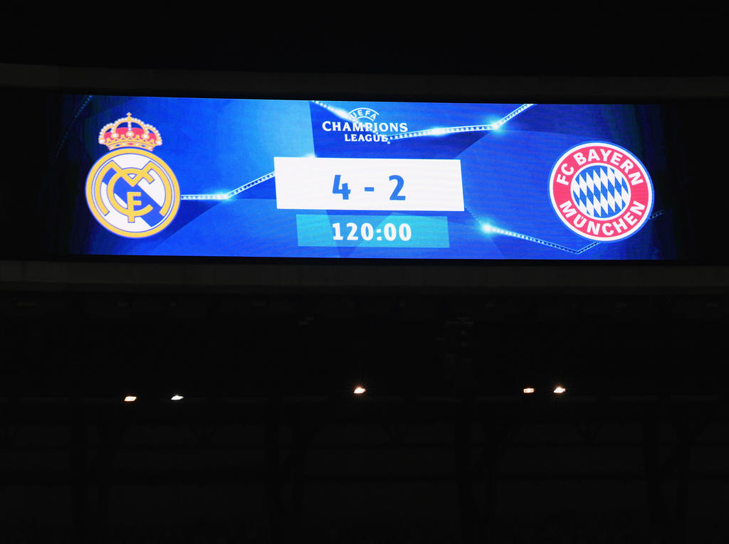 Bayern verlor nach Verlängerung 2:4 gegen Real Madrid Bayern verlor nach Verlängerung 2:4 gegen Real Madrid
