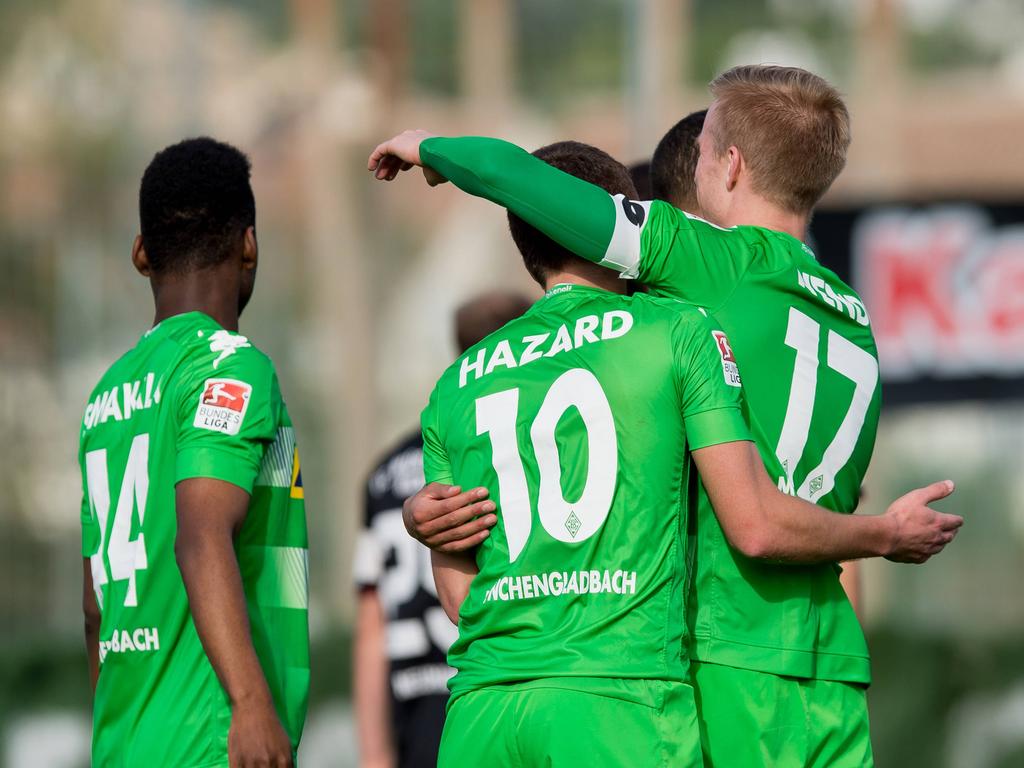 Thorgan Hazard (10) hat Gladbach-Coach Dieter Hecking einen Sieg zur Fohlen-Premiere geschenkt Thorgan Hazard (10) hat Gladbach-Coach Dieter Hecking einen Sieg zur Fohlen-Premiere geschenkt