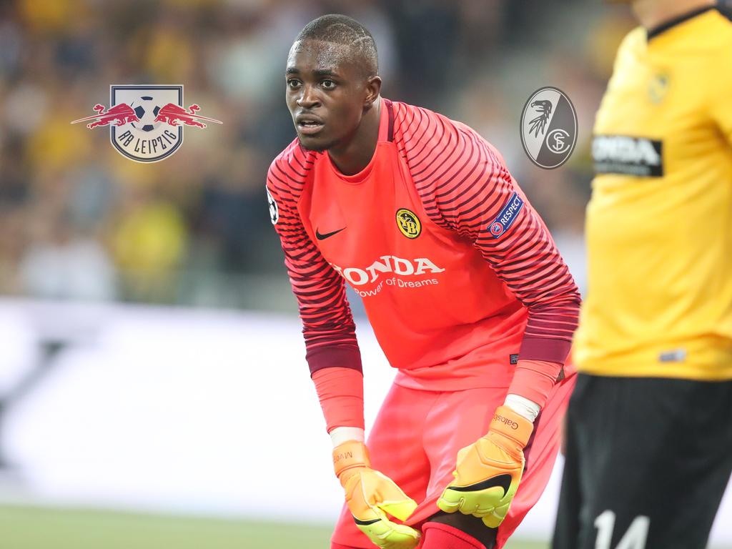 Yvon Mvogo ist sowohl bei RB Leipzig auch beim SC Freiburg gefragt Yvon Mvogo ist sowohl bei RB Leipzig auch beim SC Freiburg gefragt