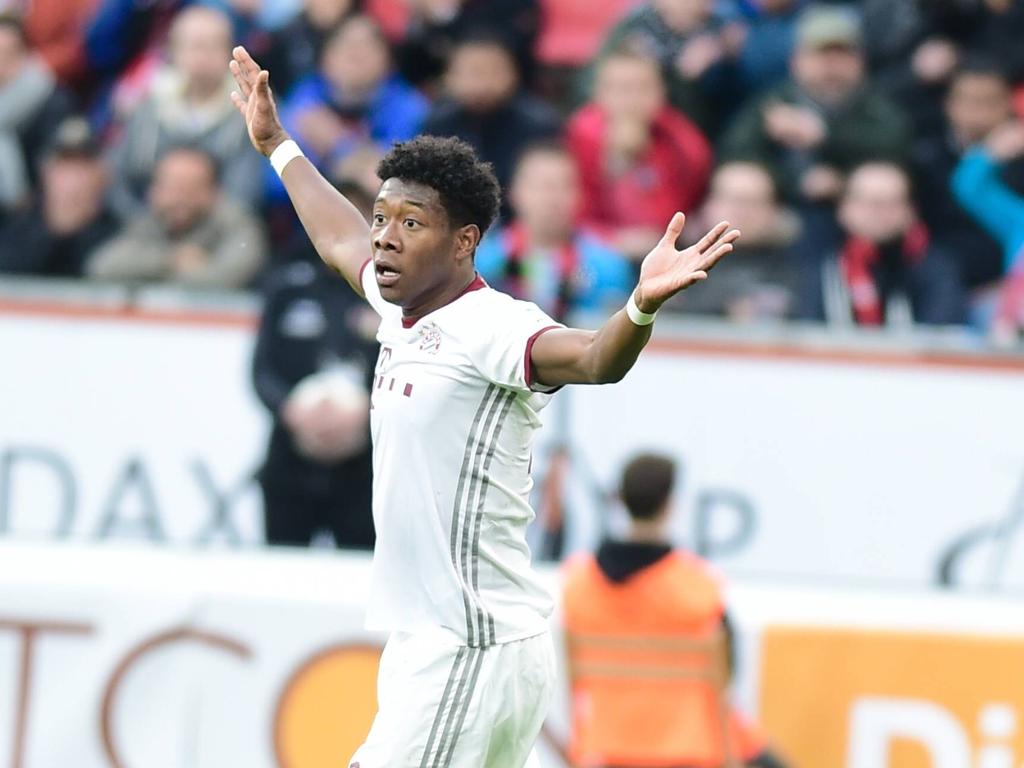 David Alaba reclama una jugada durante el choque. (Foto: Imago) David Alaba reclama una jugada durante el choque. (Foto: Imago)
