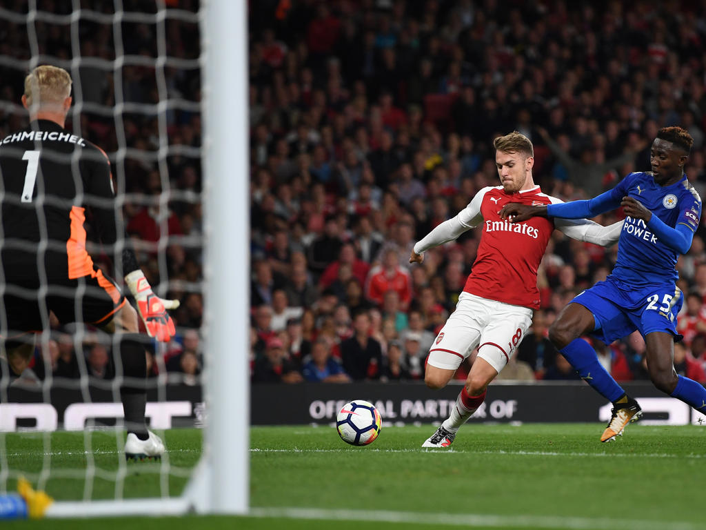 Aaron Ramsey erzielte den zwischenzeitlichen Ausgleich zum 3:3 Aaron Ramsey erzielte den zwischenzeitlichen Ausgleich zum 3:3
