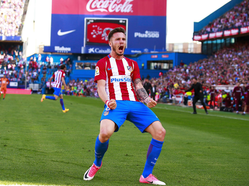 Saúl Ñíguez bejubelte seinen Treffer für Madrid Saúl Ñíguez bejubelte seinen Treffer für Madrid