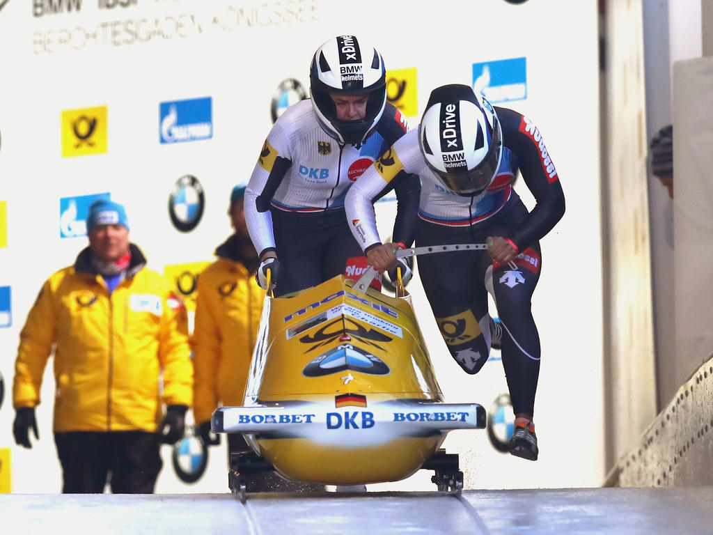 Mariama Jamanka und Annika Drazek liegen zur Halbzeit auf Platz vier Mariama Jamanka und Annika Drazek liegen zur Halbzeit auf Platz vier
