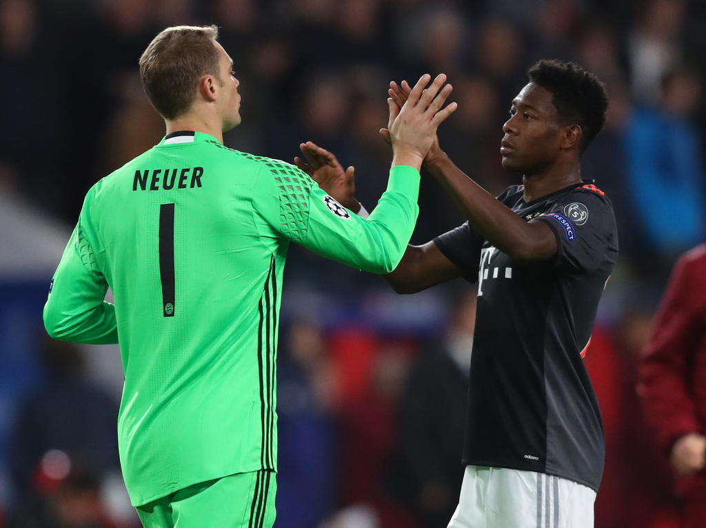 Manuel Neuer und David Alaba sind wieder im Training Manuel Neuer und David Alaba sind wieder im Training