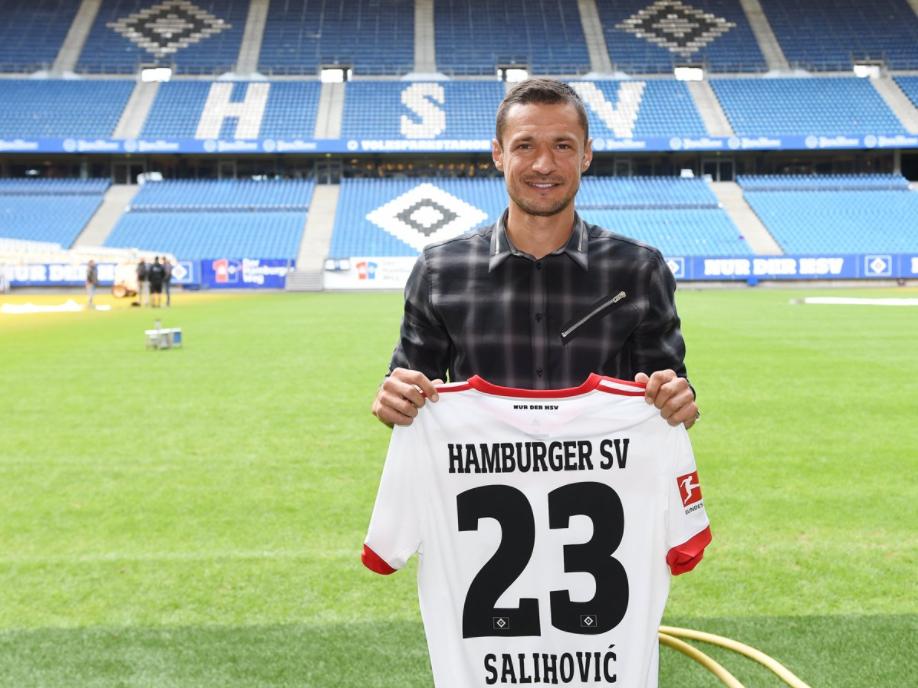 Sejad Salihović wird beim HSV die Nummer 23 tragen (Bildquelle: Twitter @hsv) Sejad Salihović wird beim HSV die Nummer 23 tragen (Bildquelle: Twitter @hsv)