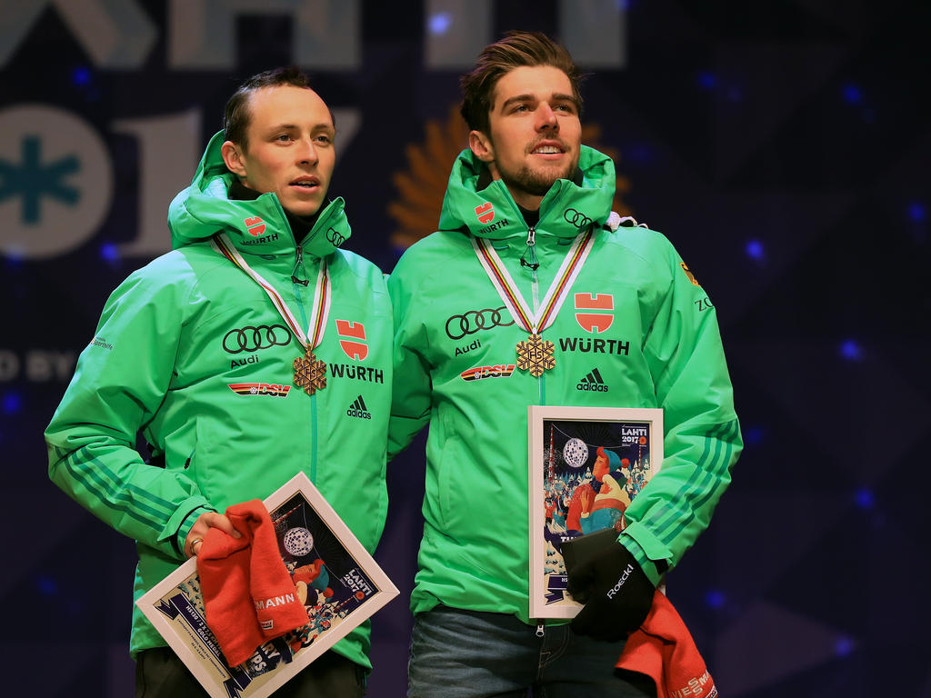 Eric Frenzel und Johannes Rydzek blicken schon auf Olympia Eric Frenzel und Johannes Rydzek blicken schon auf Olympia
