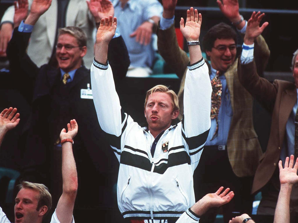 Boris Becker beim Davis Cup 1998 Boris Becker beim Davis Cup 1998