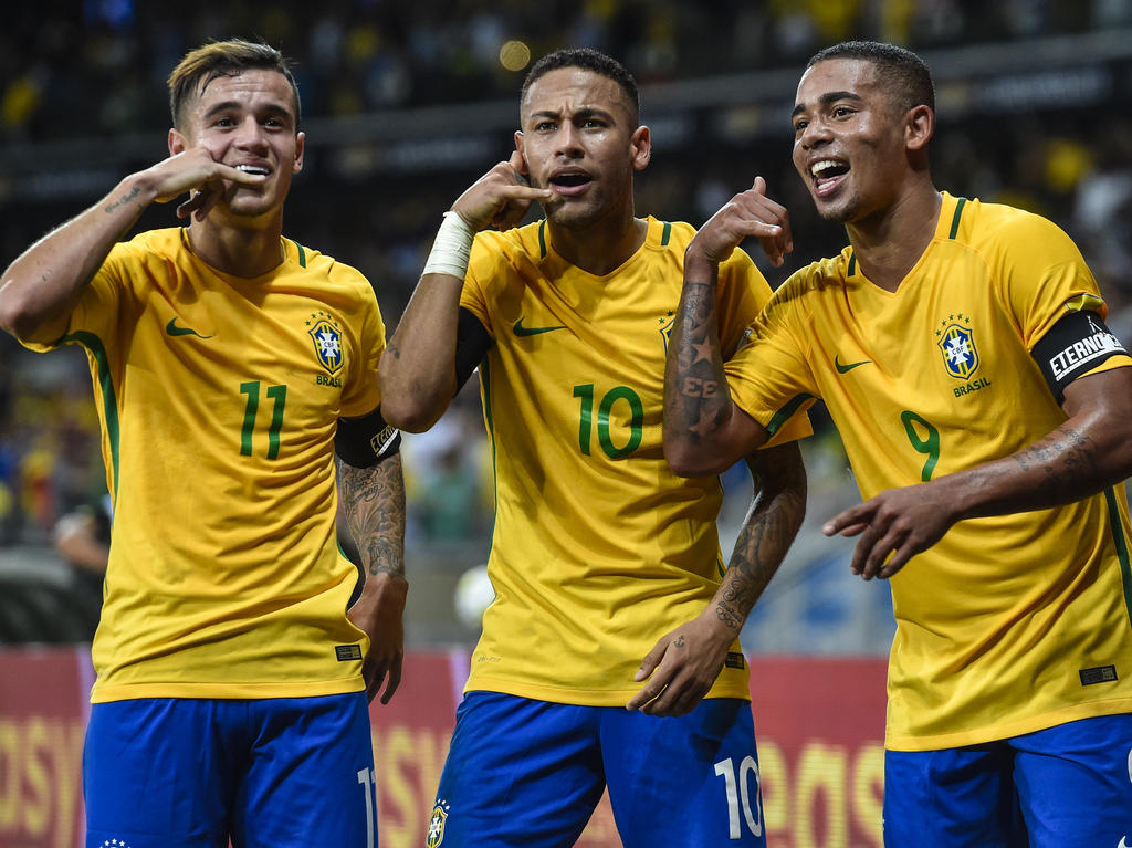 Die Brasilianer feiern den Sieg gegen Argentinien Die Brasilianer feiern den Sieg gegen Argentinien