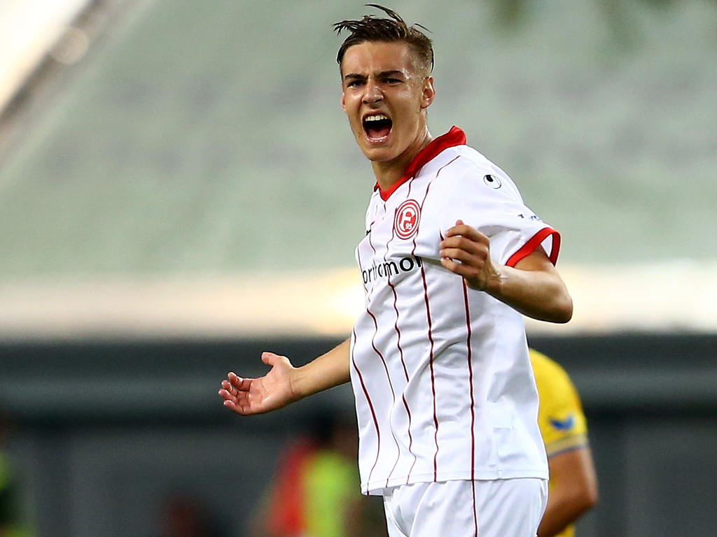 Florian Neuhaus jubelte über seinen Treffer gegen Kaiserslautern Florian Neuhaus jubelte über seinen Treffer gegen Kaiserslautern