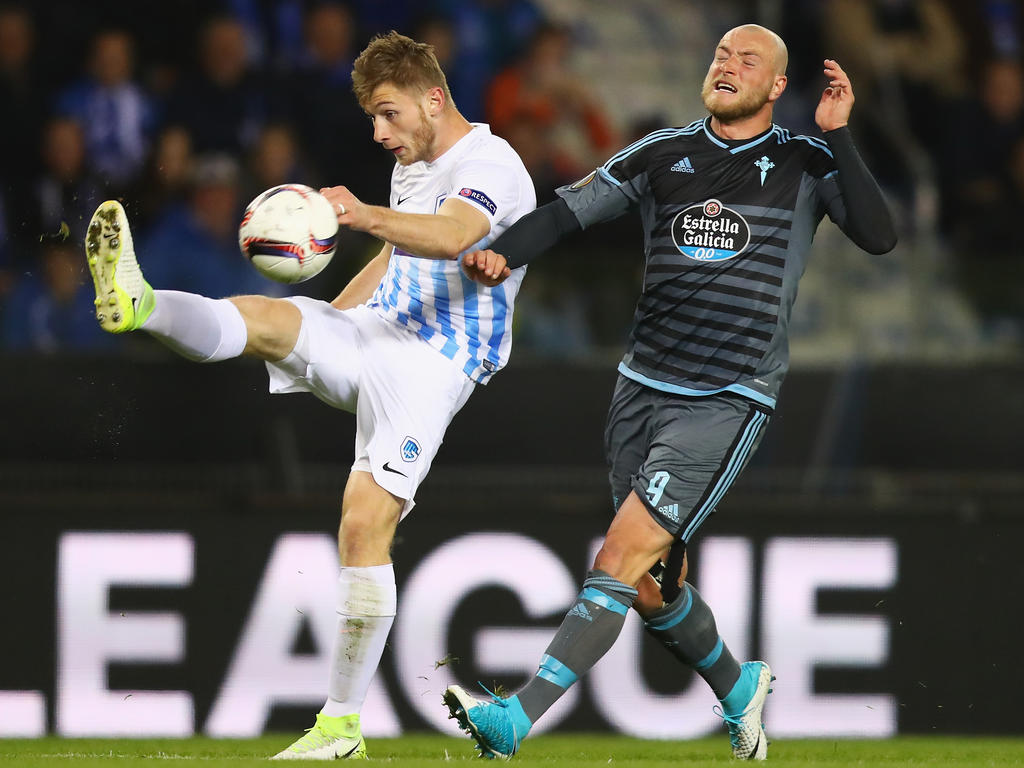 John Guidetti en el encuentro ante el Genk (Foto: Getty) John Guidetti en el encuentro ante el Genk (Foto: Getty)