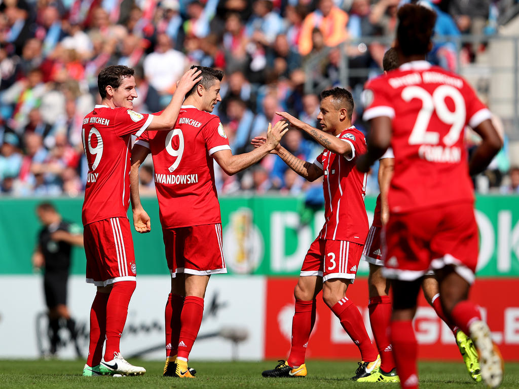 Der FC Bayern zeigte im Pokal eine starke Leistung Der FC Bayern zeigte im Pokal eine starke Leistung