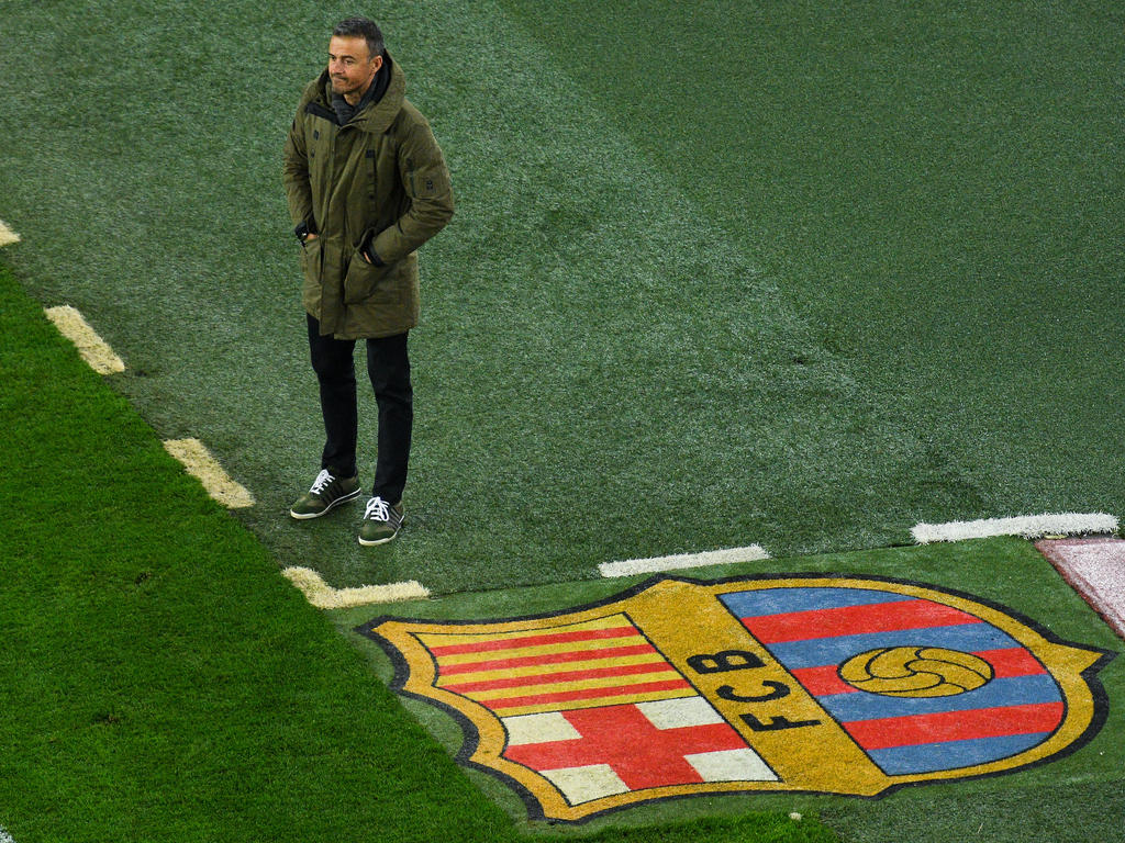 Luis Enrique no paró quieto en la zona técnica del Camp Nou. (Foto: Getty) Luis Enrique no paró quieto en la zona técnica del Camp Nou. (Foto: Getty)