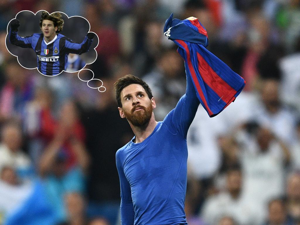Wie hätte Lionel Messi 2006 wohl im Inter-Trikot ausgesehen? Wie hätte Lionel Messi 2006 wohl im Inter-Trikot ausgesehen?