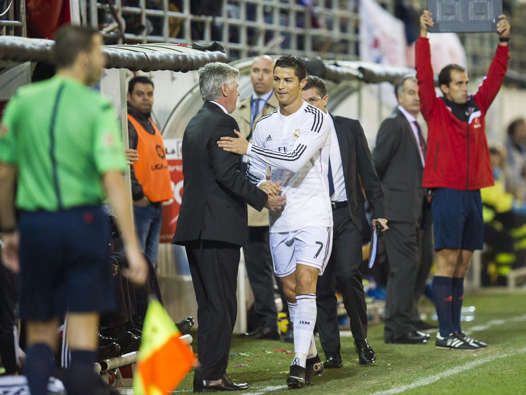Keine Wiedervereinigung beim FC Bayern: Ancelotti (l.) und Ronaldo Keine Wiedervereinigung beim FC Bayern: Ancelotti (l.) und Ronaldo