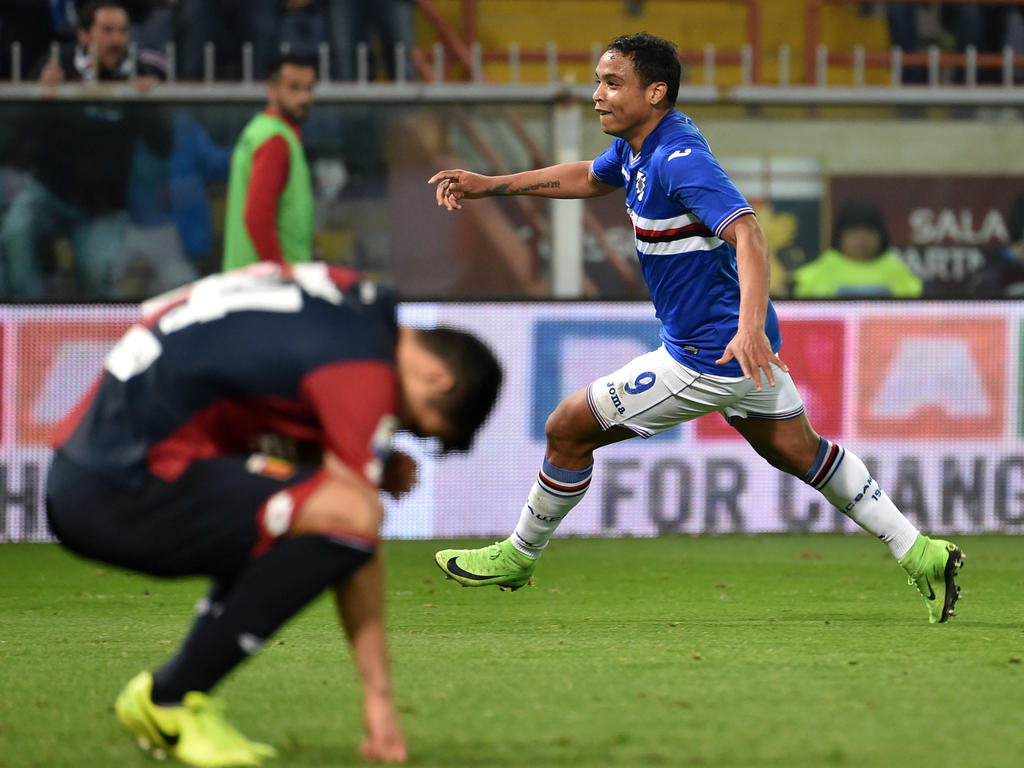 Luis Muriel robó un balón fuera del área y lo convirtió en gol. (Foto: Getty) Luis Muriel robó un balón fuera del área y lo convirtió en gol. (Foto: Getty)