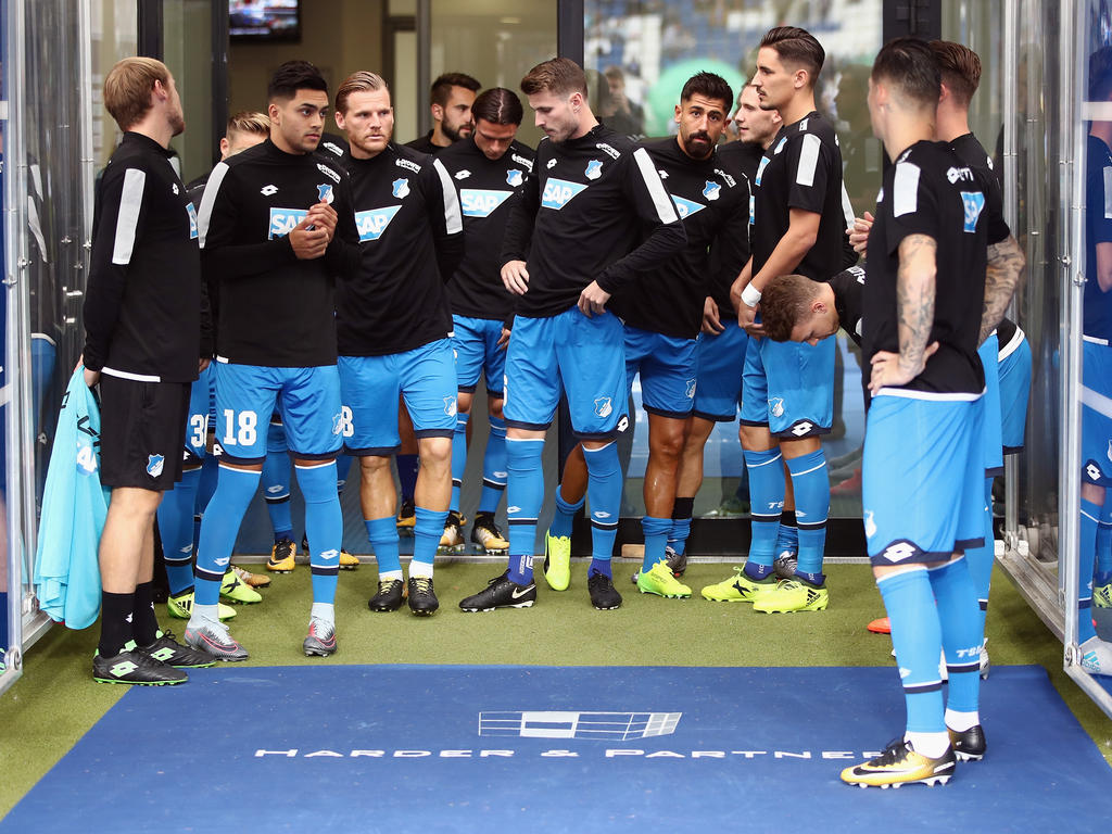 Die Hoffenheimer beim Abschlusstraining Die Hoffenheimer beim Abschlusstraining