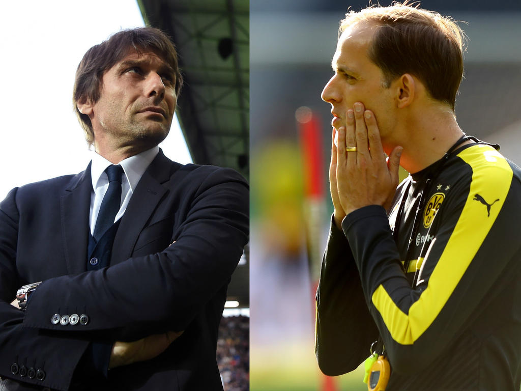 Thomas Tuchel (r.) wird mit Chelsea in Verbindung gebracht Thomas Tuchel (r.) wird mit Chelsea in Verbindung gebracht