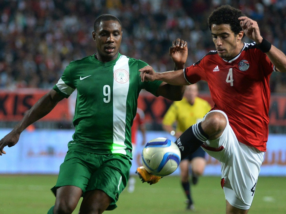 Odion Ighalo (l.) und Nigeria verpassen den Afrika-Cup Odion Ighalo (l.) und Nigeria verpassen den Afrika-Cup