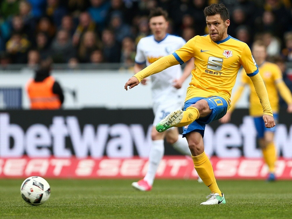 Erzielte das 1:0 für die Eintracht: Mirko Boland Erzielte das 1:0 für die Eintracht: Mirko Boland