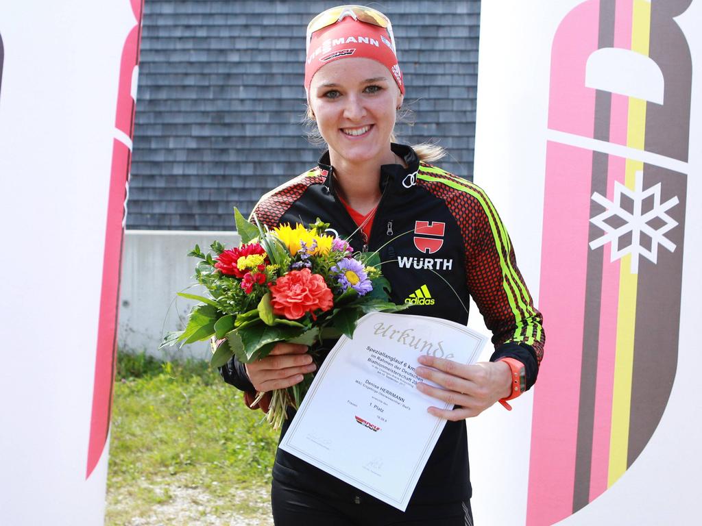 Denise Herrmann hat sich erst vor eineinhalb Jahren auf den Biathlon spezialisiert Denise Herrmann hat sich erst vor eineinhalb Jahren auf den Biathlon spezialisiert