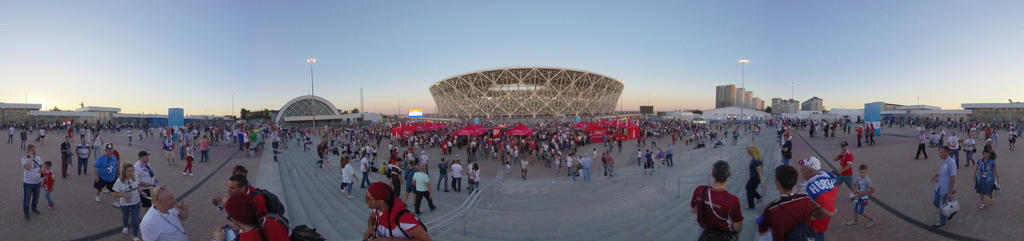 In diesem Stadion geht es gleich rund