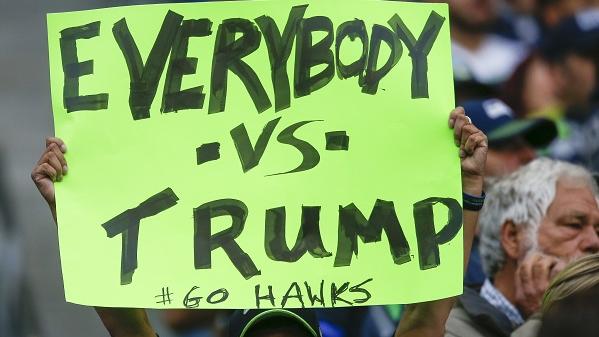 Donald Trump sorgte für Proteste im US-Sport