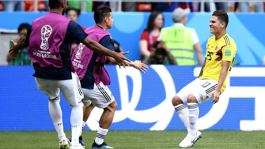 Kolumbien bejubelt den Ausgleich gegen Japan