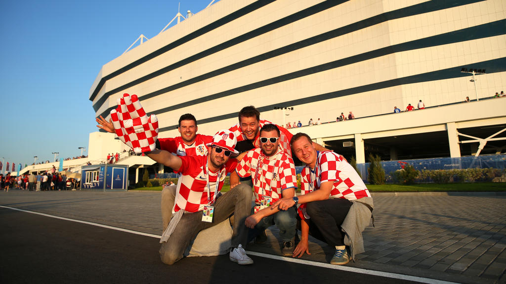 Kaliningrad ist fest in der Hand der kroatischen Fans
