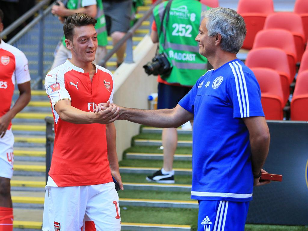 Image result for MOURINHO WITH OZIL PICS